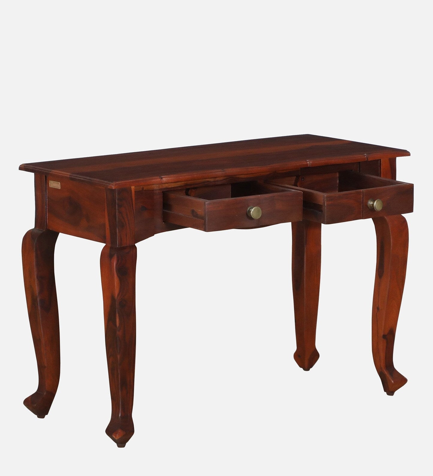 Sheesham Wood Dressing Cabinet In Honey Oak Finish With Mirror