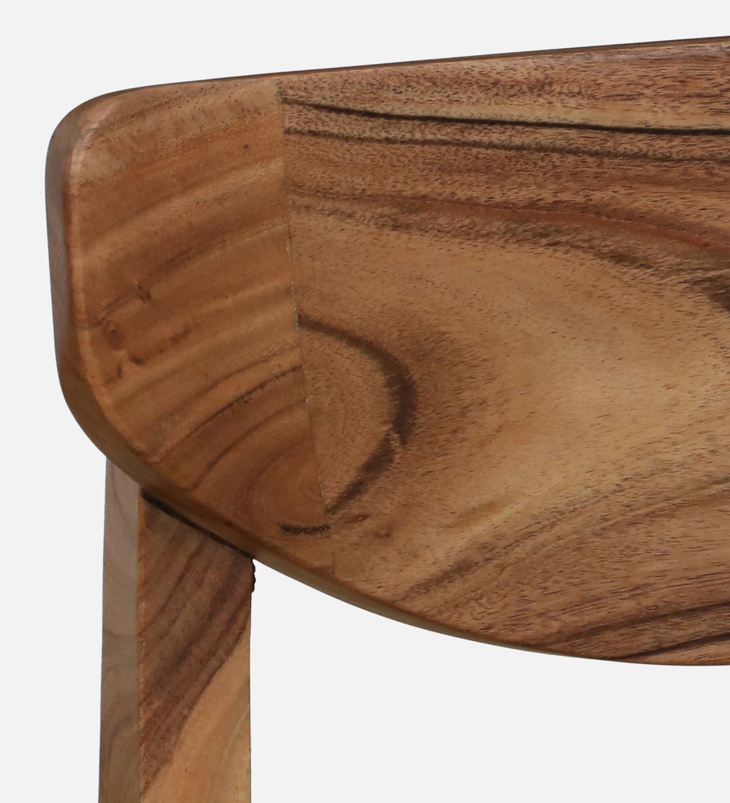 Wood 2 Seater Bar Table Set In Natural Finish