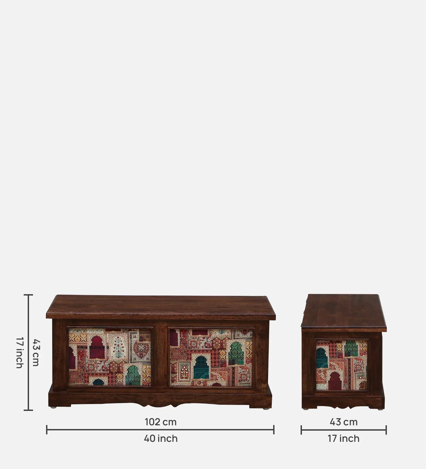 Solid Wood Trunk in Tubbaq Finish