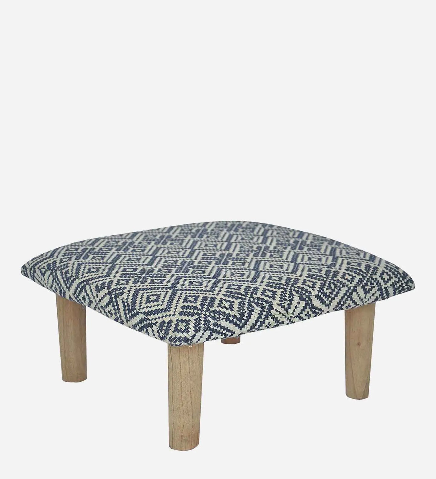 Teviston Solid Wood Foot Stool in Grey Colour