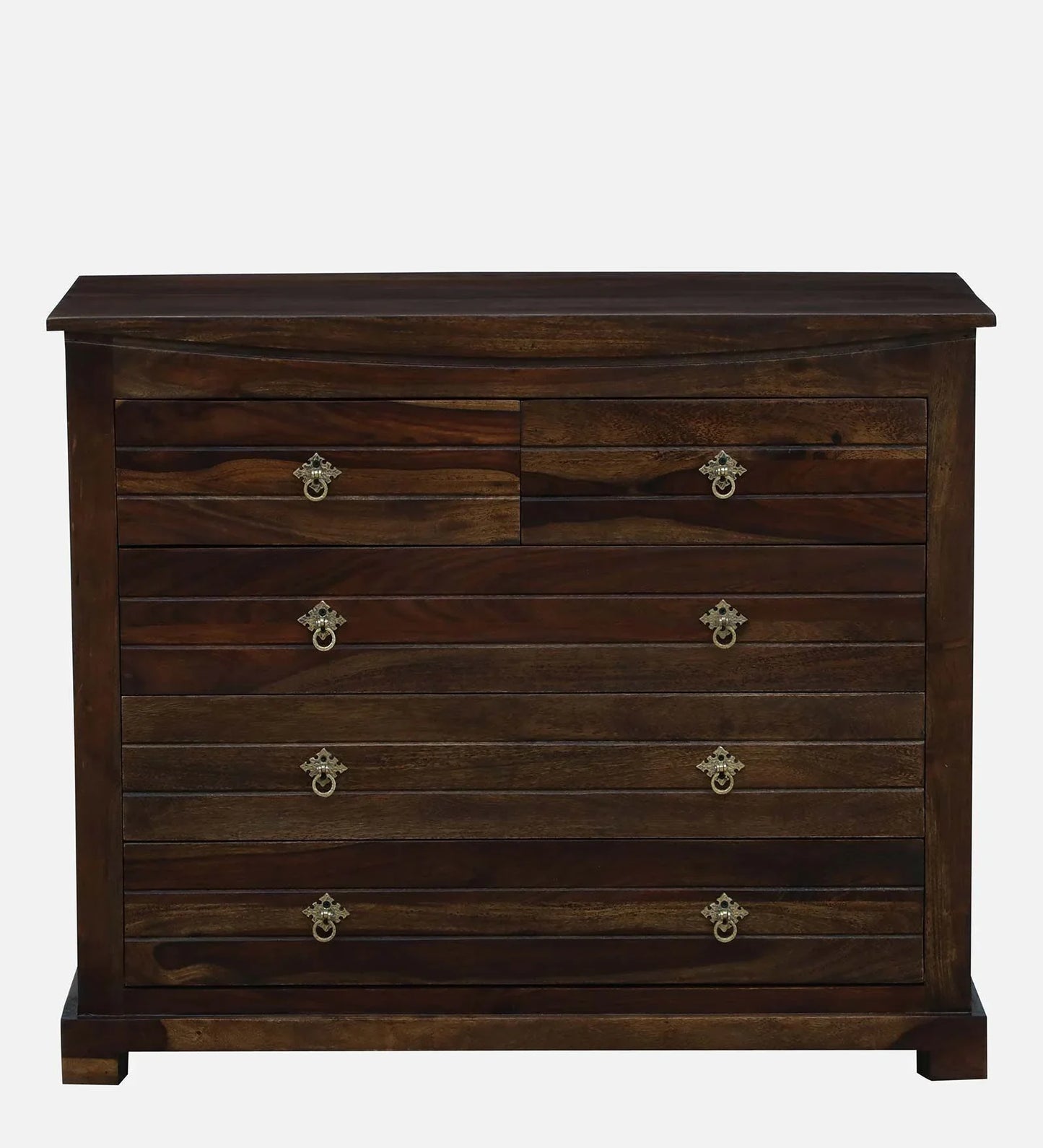 Sheesham Wood Chest Of Drawers in Scratch Resistant Provincial Teak Finish