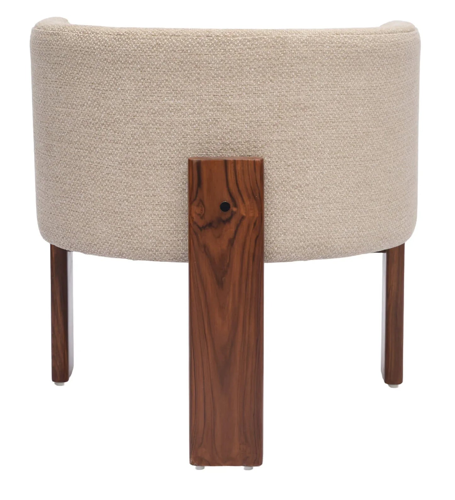 Monolo Fabric Arm Chair In Teak Finish