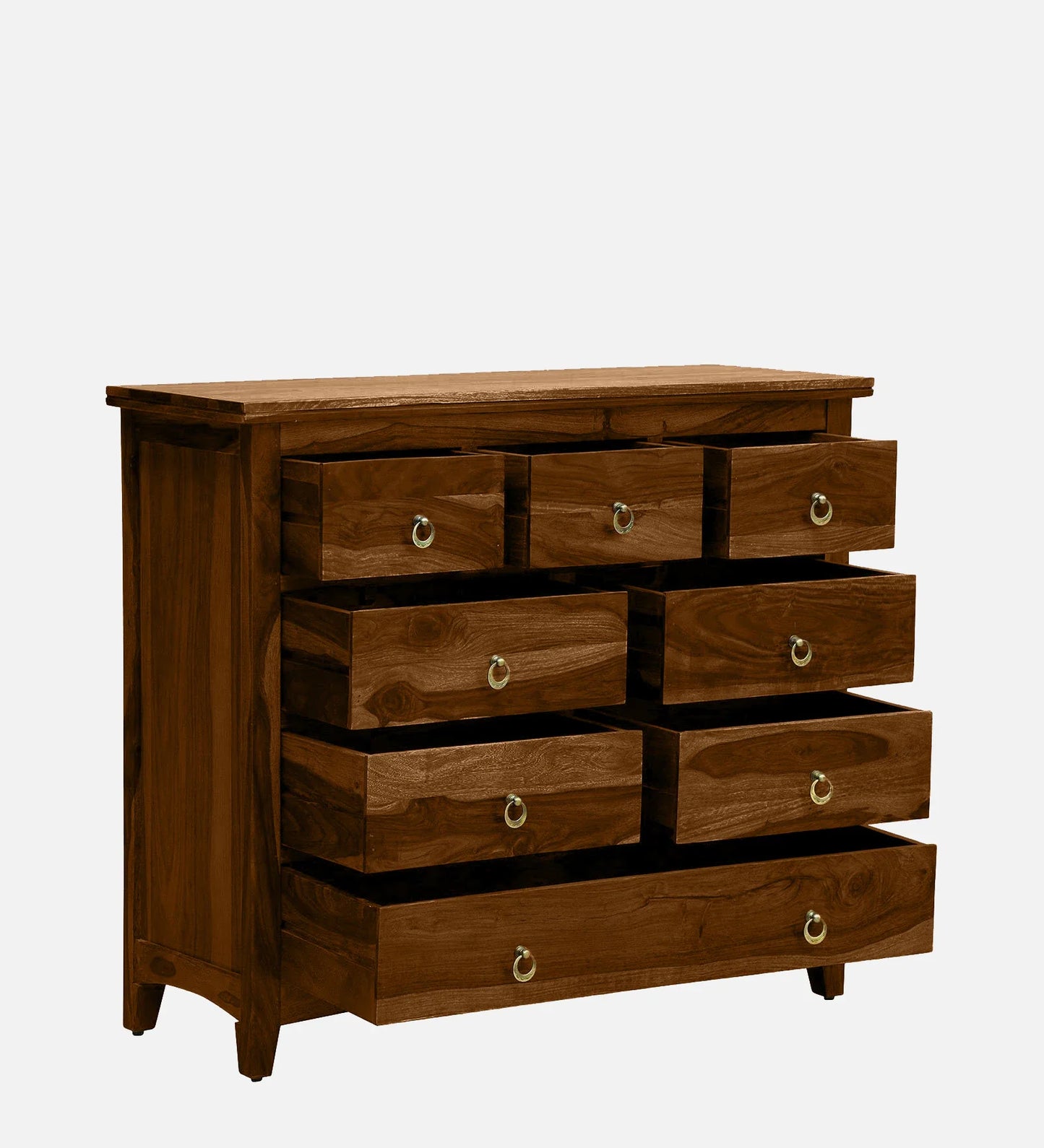 Sheesham Wood Chest Of Drawers in Scratch Resistant Provincial Teak Finish
