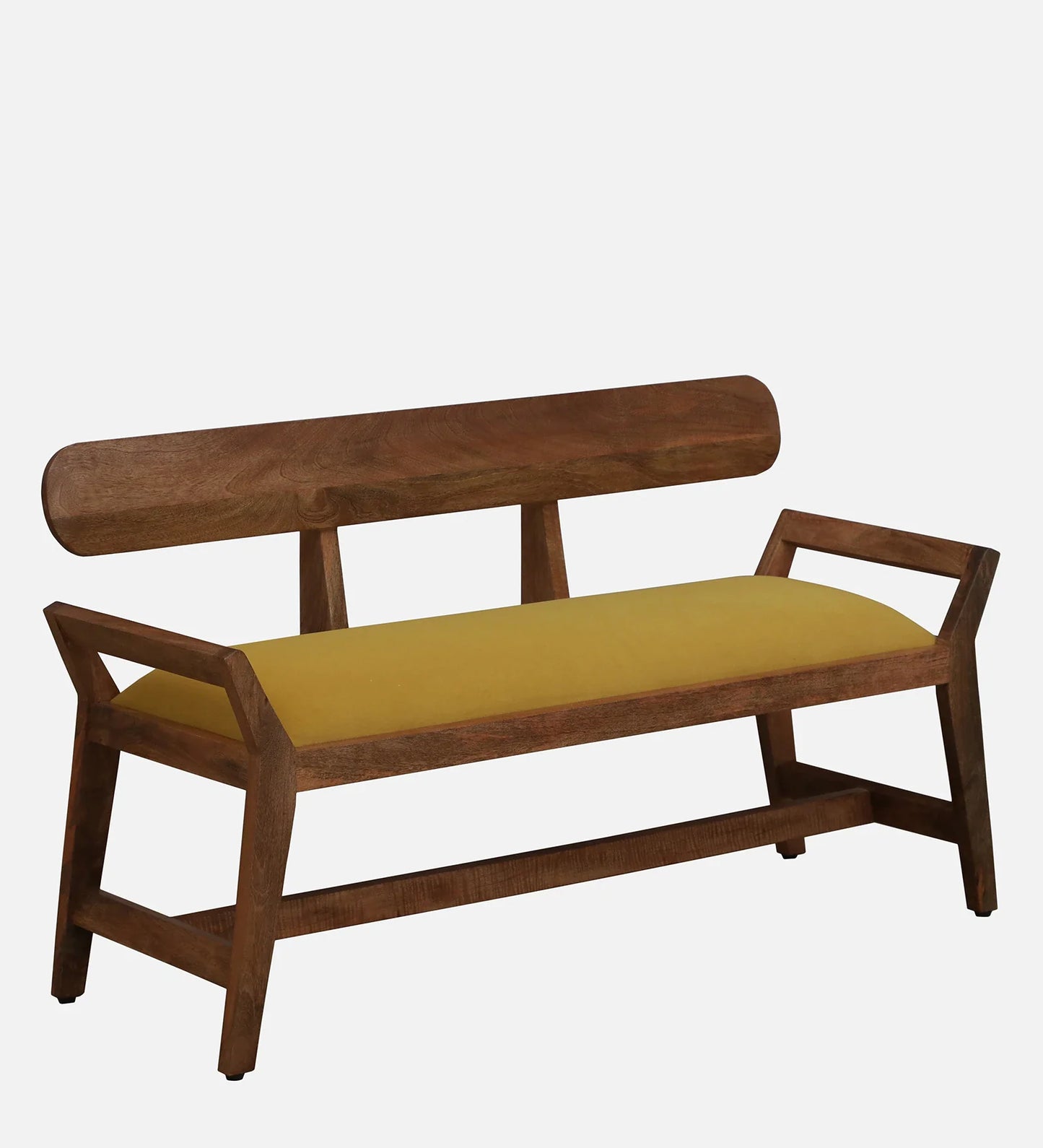 Mango Wood Settee In Natural Finish