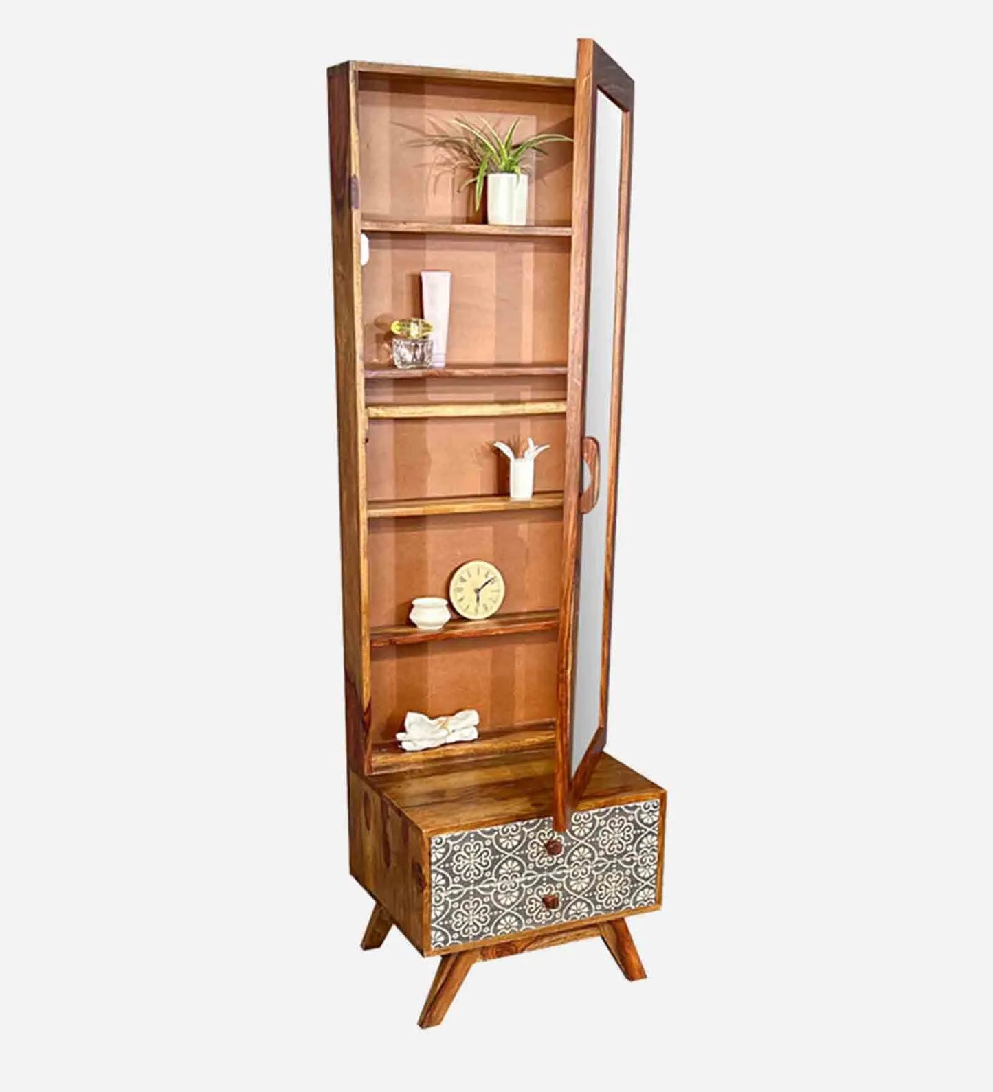 Sheesham Wood Dresser in Teak Finish