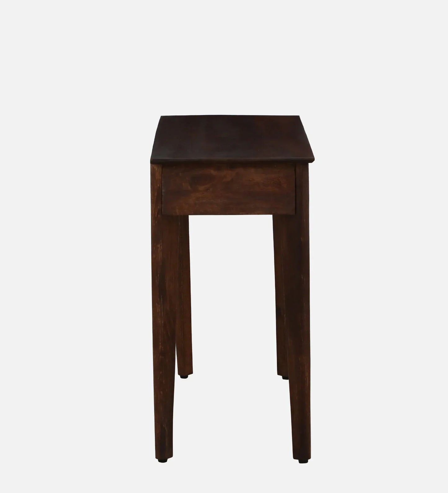 Zellige Solid Wood Console Table In Tubbaq Finish With Drawer