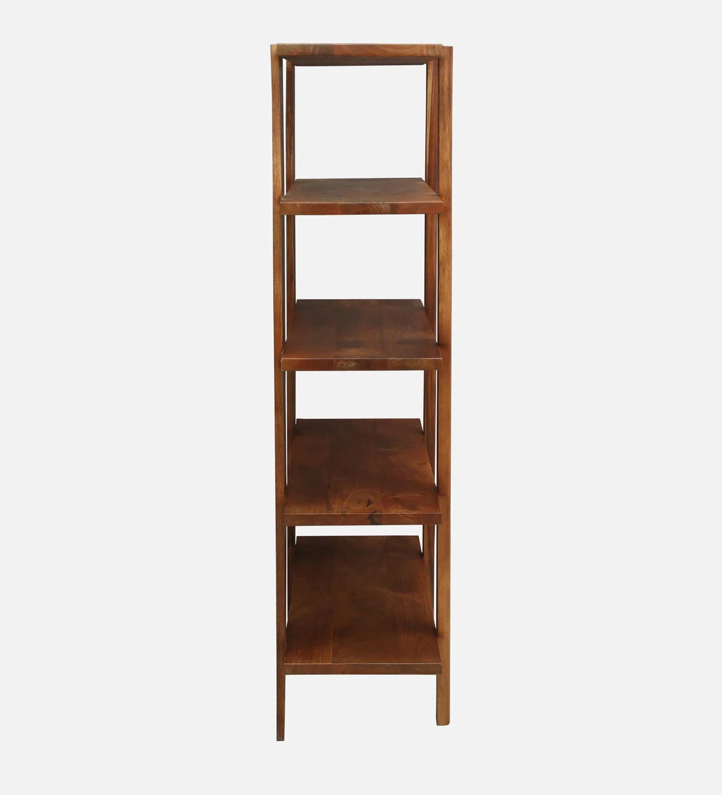 Mango Wood Book Shelf In Walnet Finish