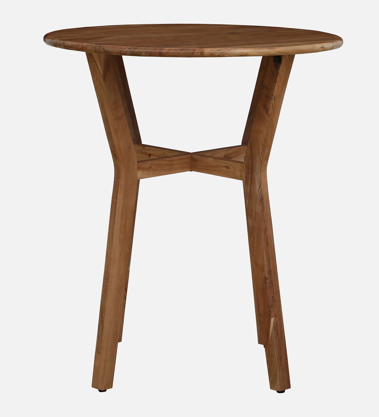 Wood 2 Seater Bar Table Set In Natural Finish