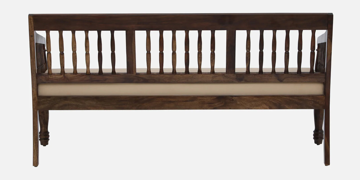 Sheesham Wood 3 Seater Sofa In Provincial Teak Finish