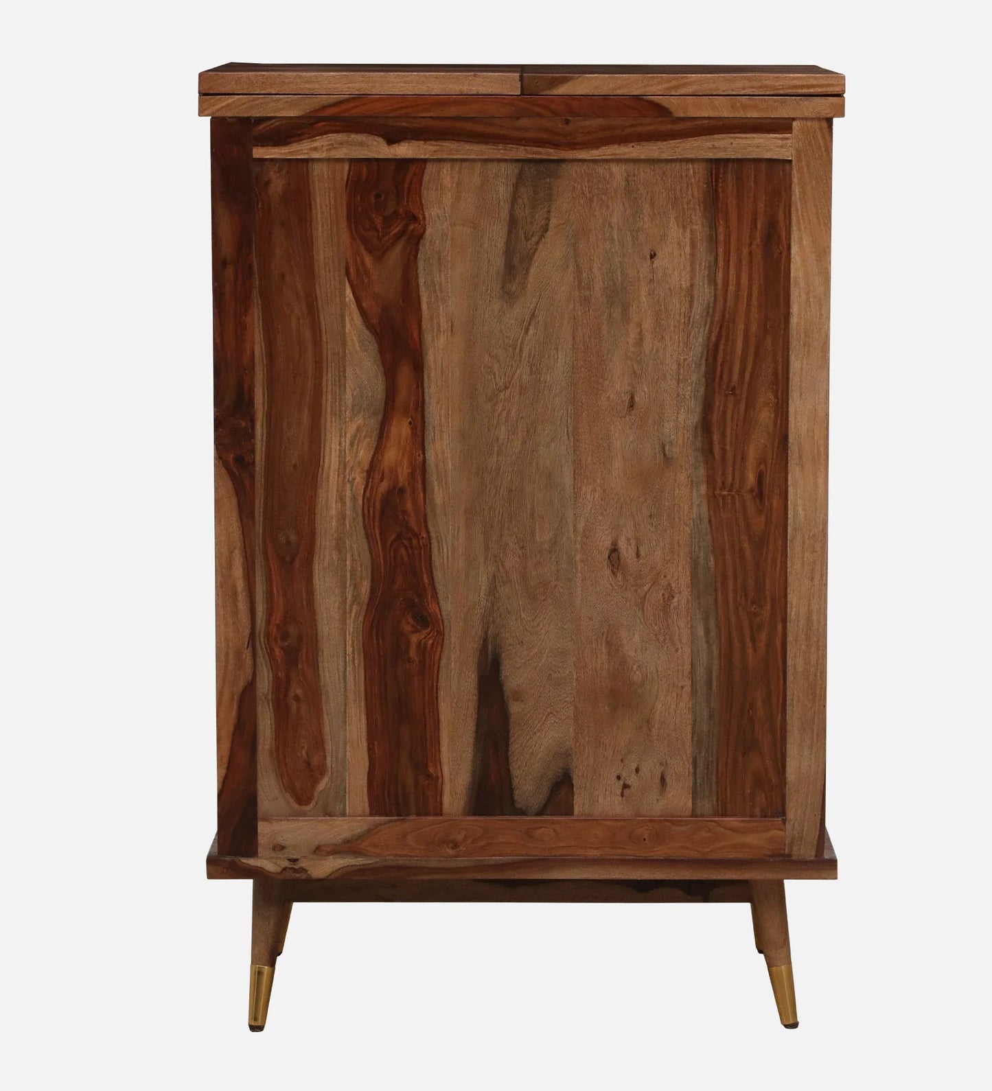 Sheesham Wood Bar Cabinet In Rustic Teak Finish