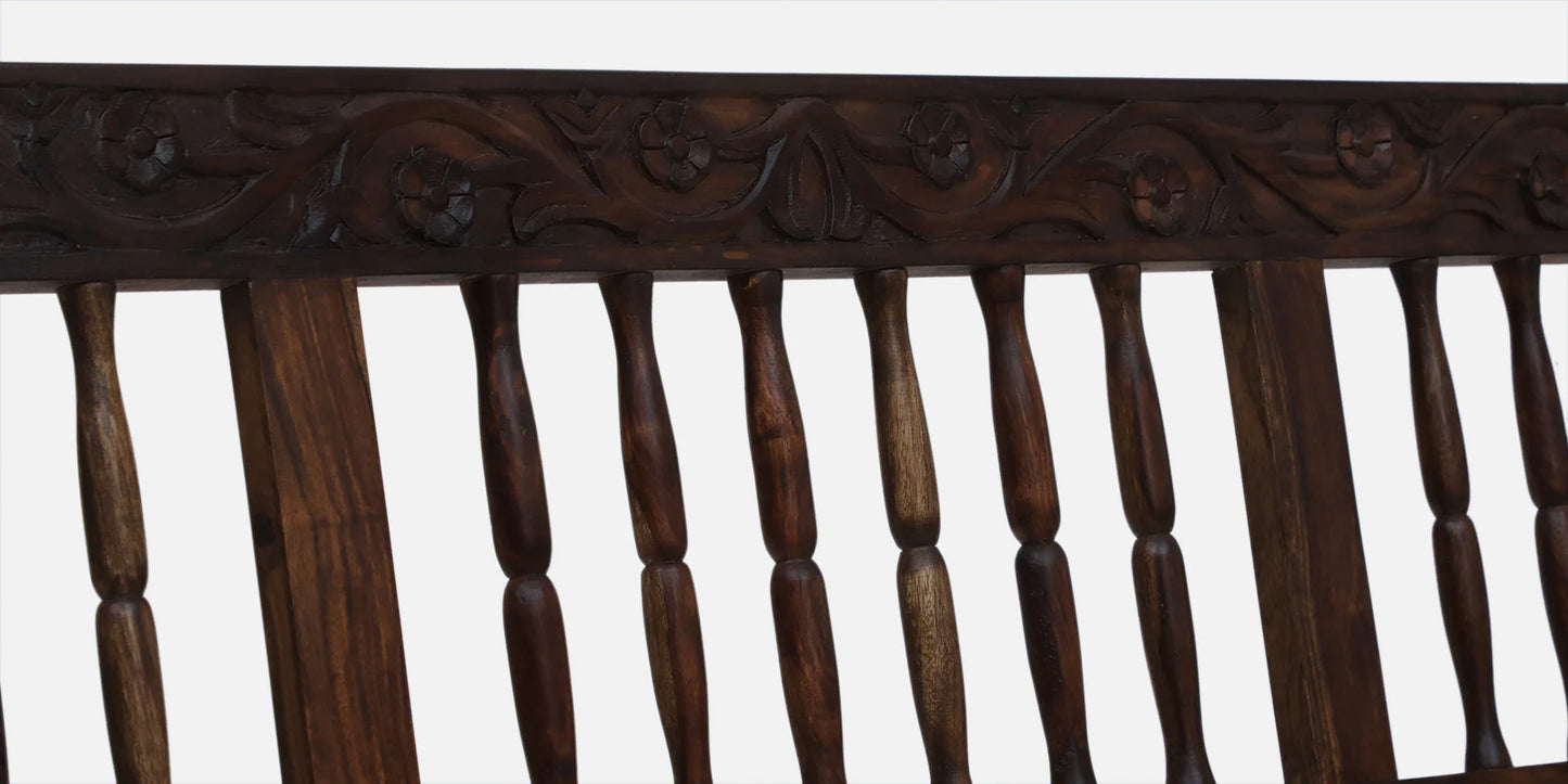 Sheesham Wood 3 Seater Sofa In Provincial Teak Finish