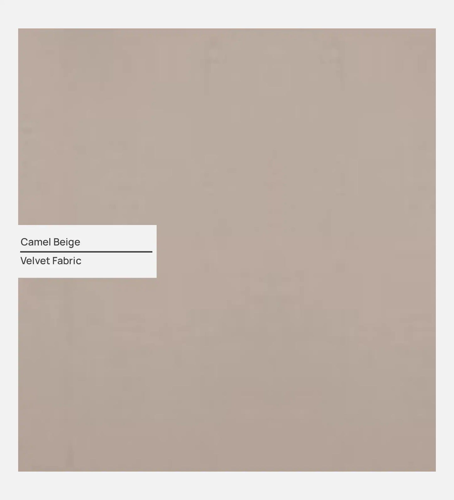 Velvet Fabric RHS Chaise Lounger In Beige Finish