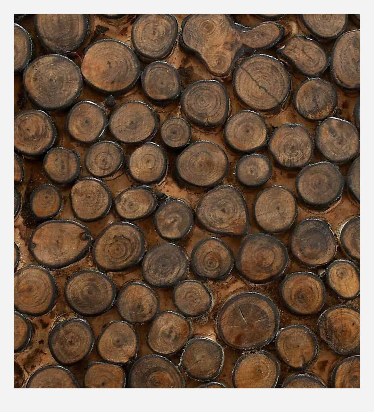 Solid Wood Foot Stool in Brown Colour