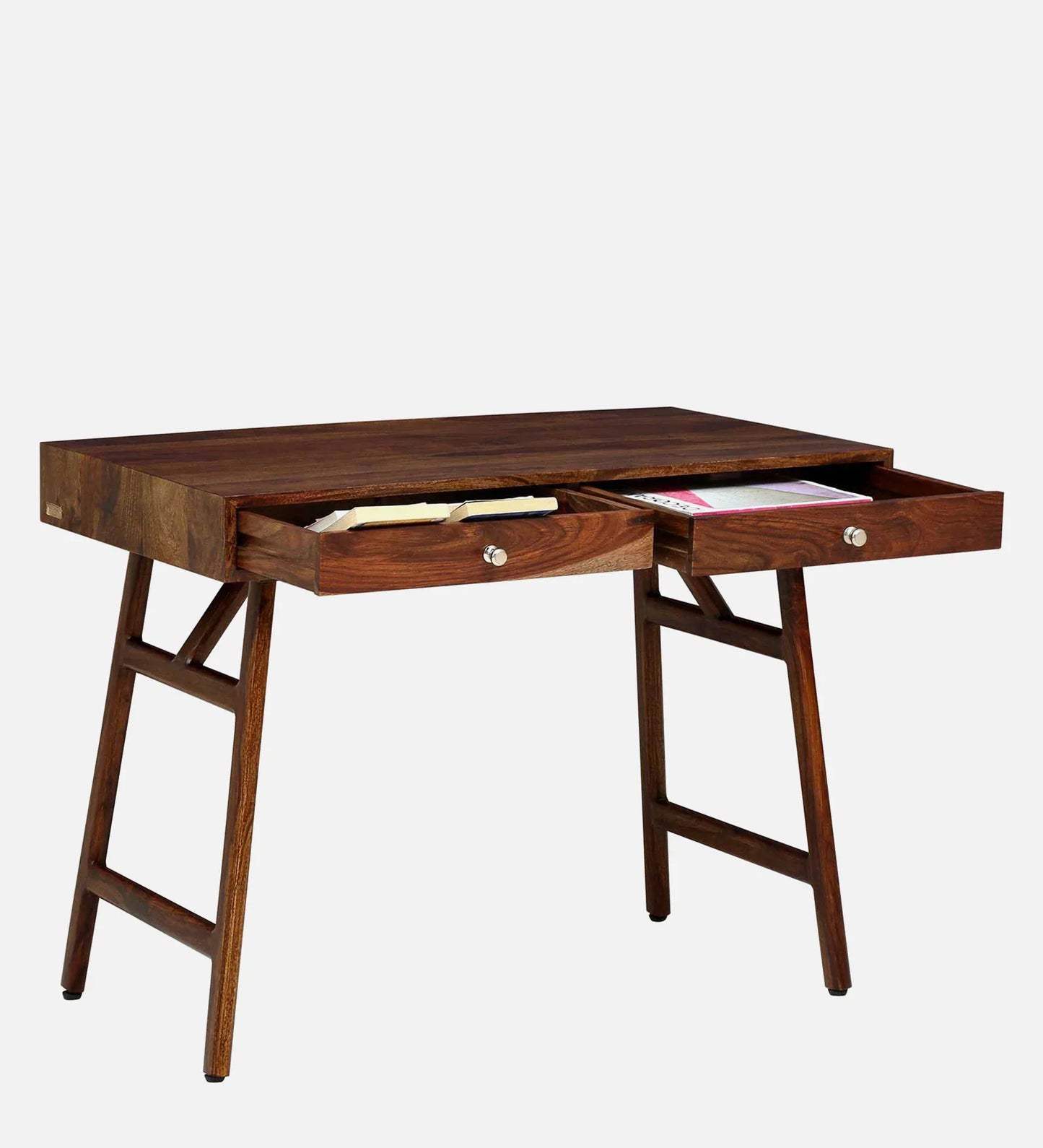 Sheesham Wood Writing Table In Scratch Resistant Provincial Teak Finish