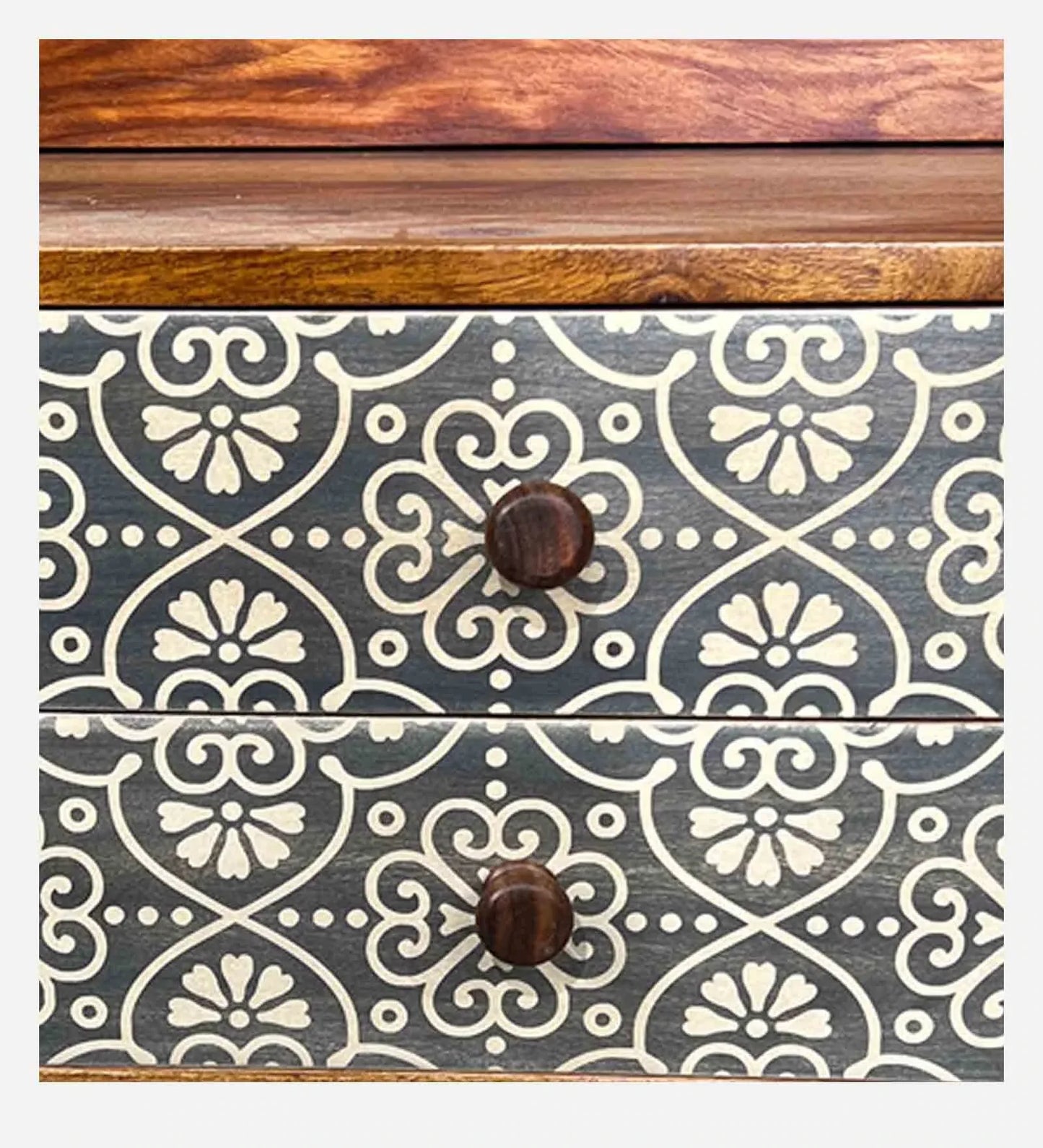 Sheesham Wood Dresser in Teak Finish