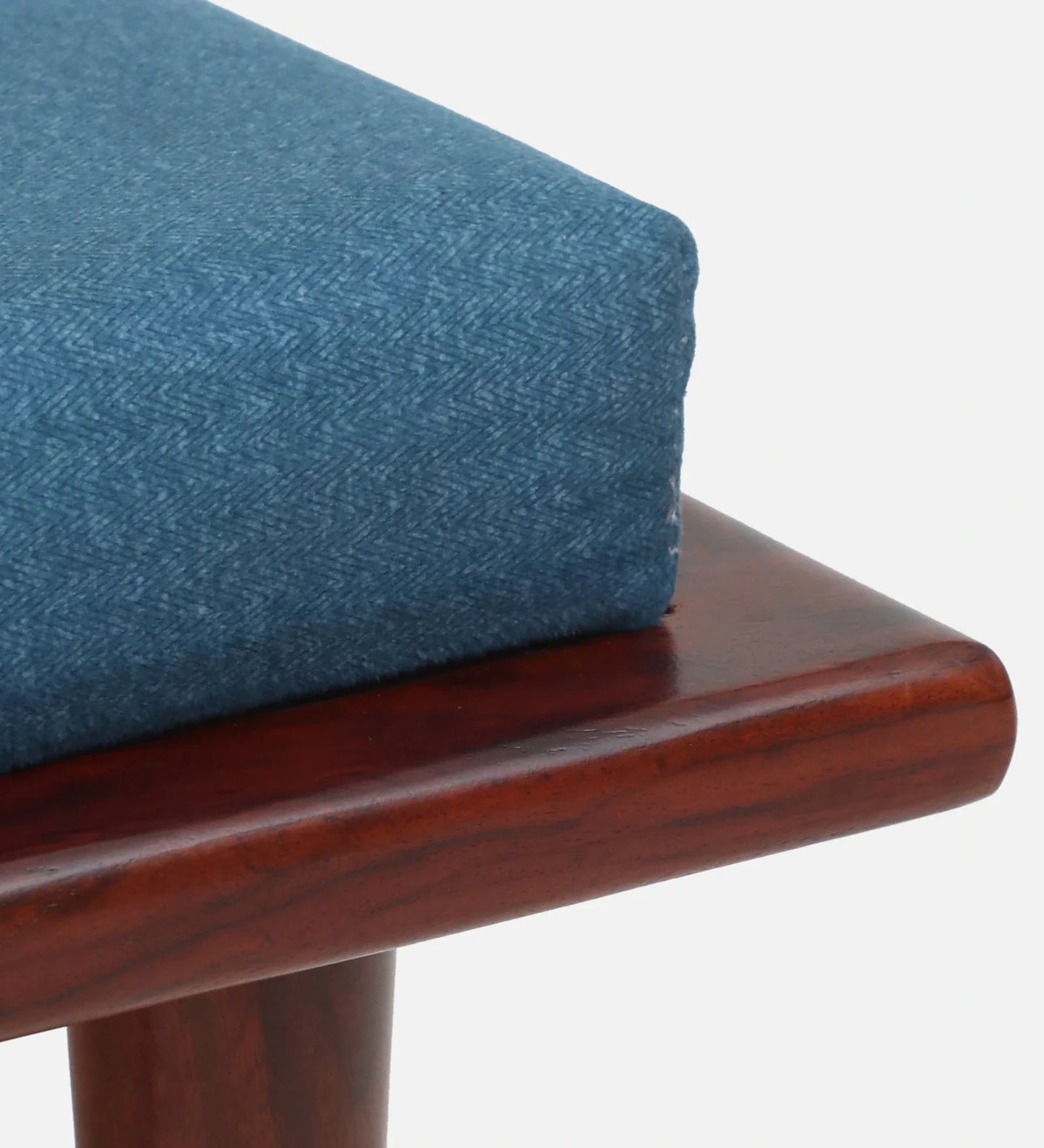 Sheesham Wood Slipper Chairs with Cushion In Honey Oak Finish