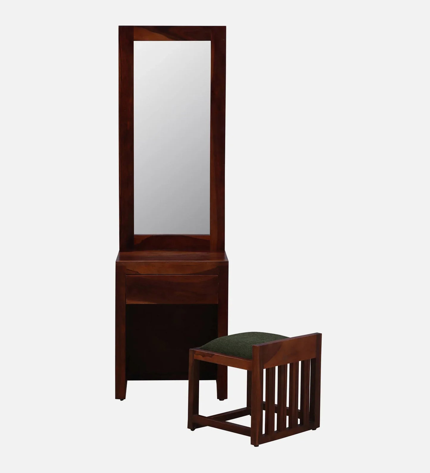 Sheesham Wood Dresser in Honey Oak Finish With Stool