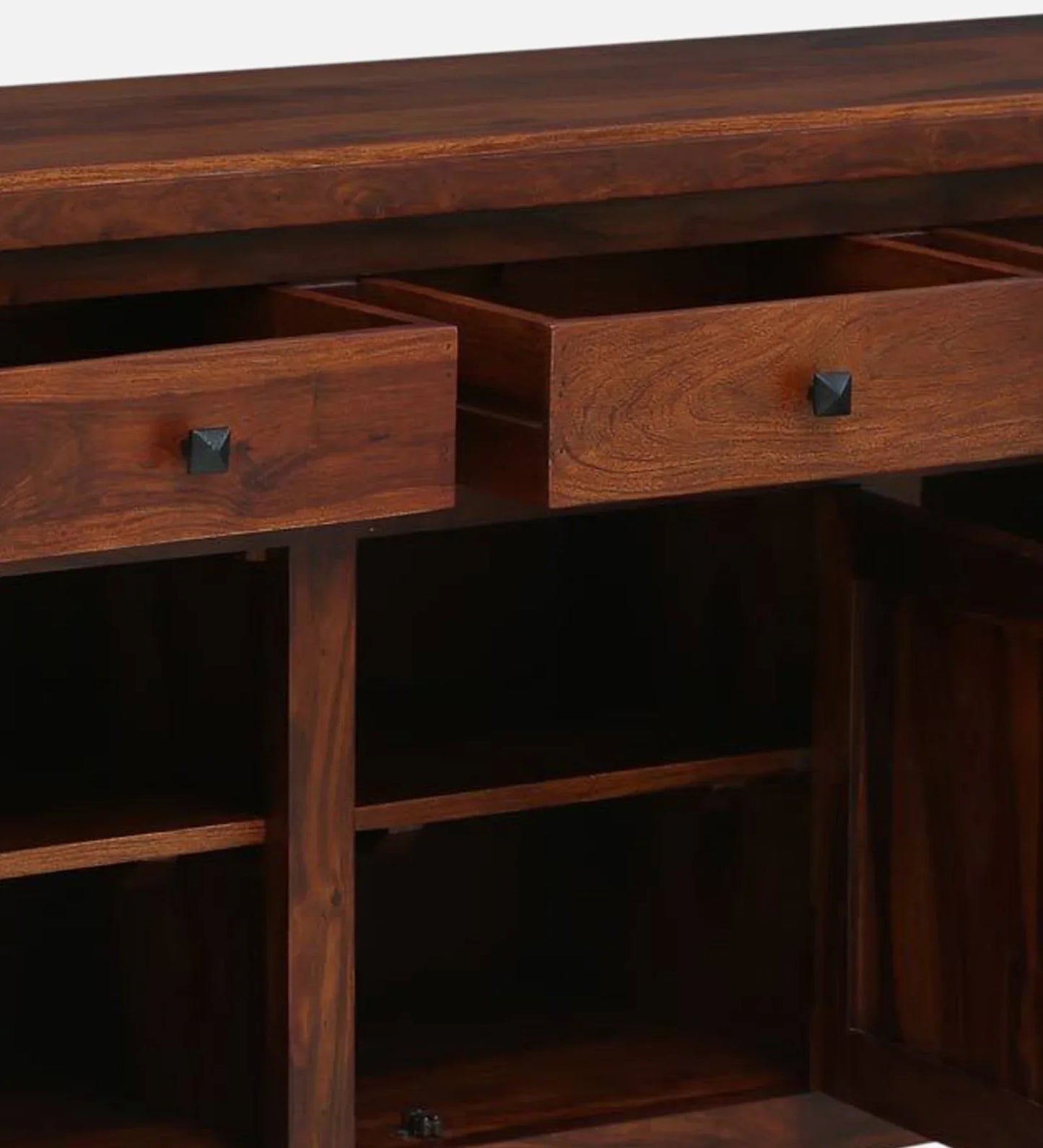 Sheesham Wood Sideboard in Scratch Resistant Honey Oak Finish