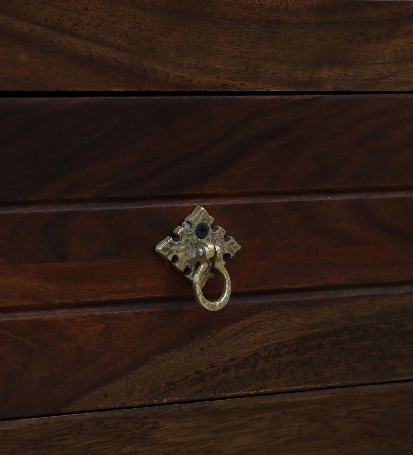 Sheesham Wood Chest Of Drawers in Scratch Resistant Provincial Teak Finish