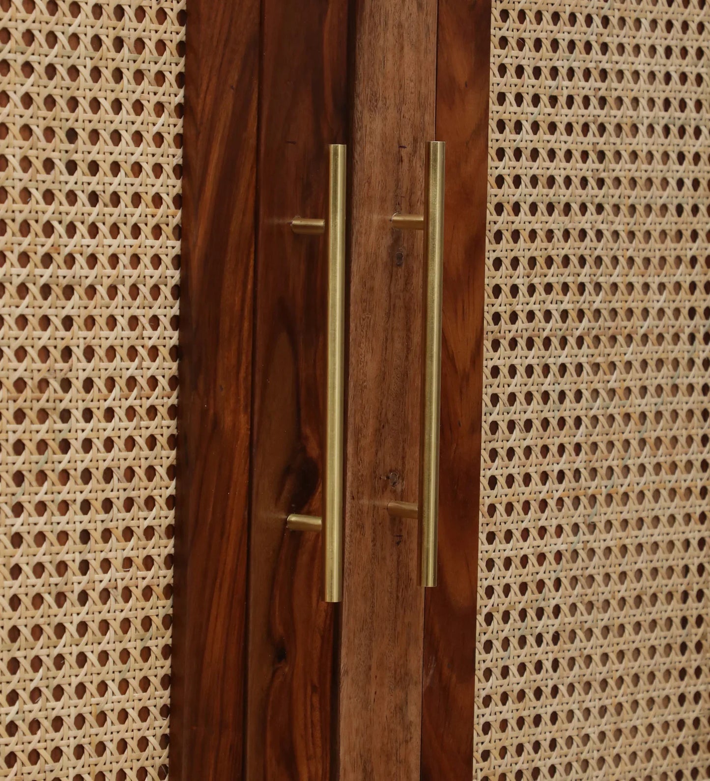 Sheesham Wood Bar Cabinet In Rustic Teak Finish