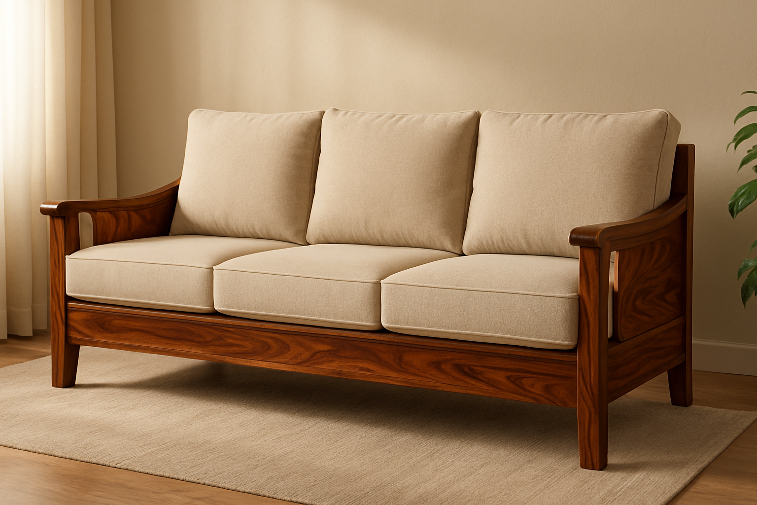 create sheesham wood sofa