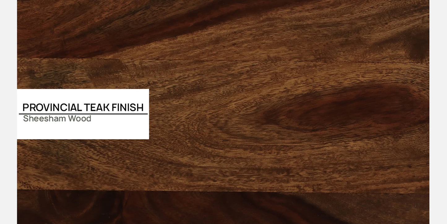 Sheesham Wood 3 Seater Sofa In Provincial Teak Finish