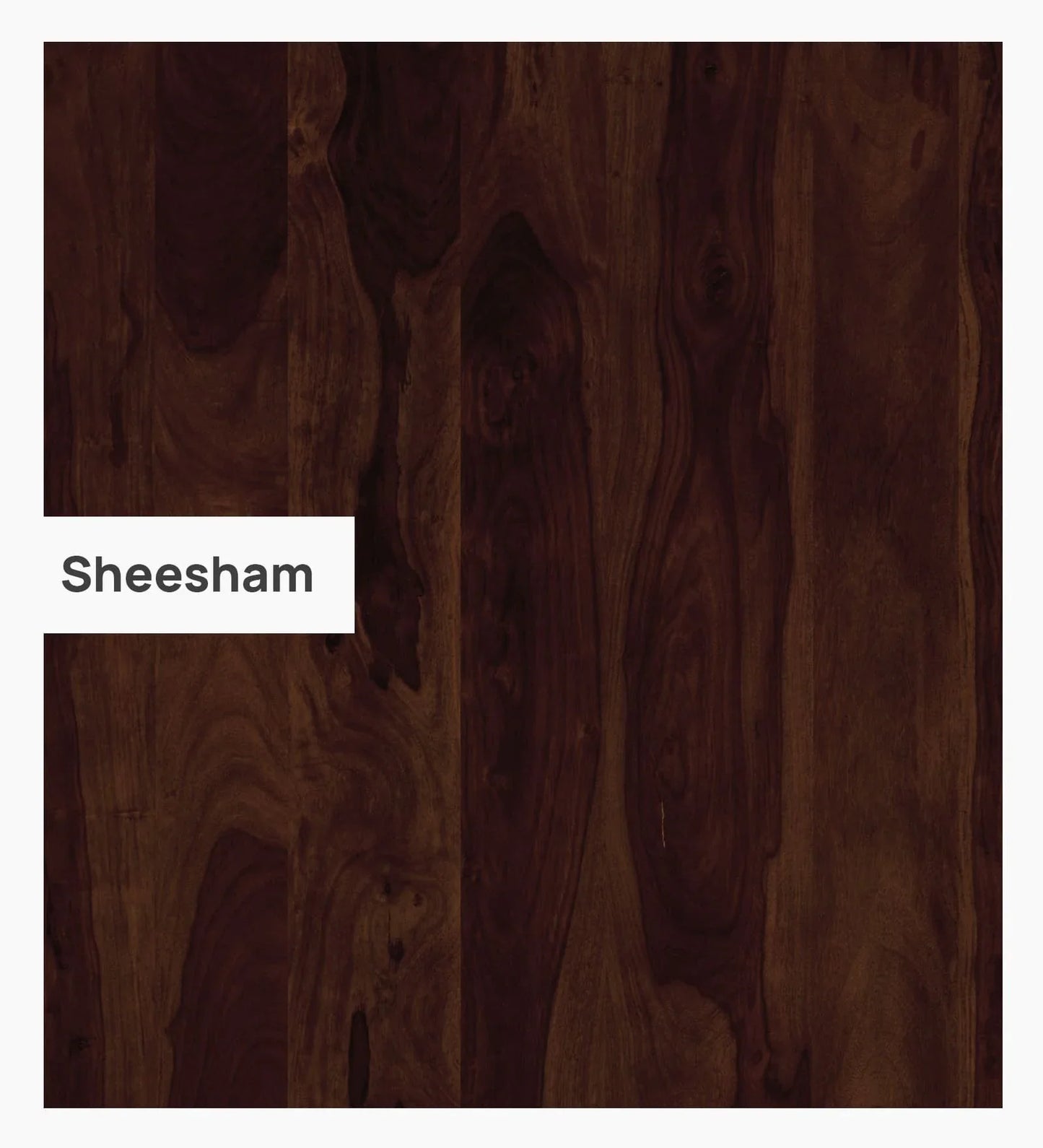 Queen Size Bed in Sheesham Melamine Finish with Box Storage