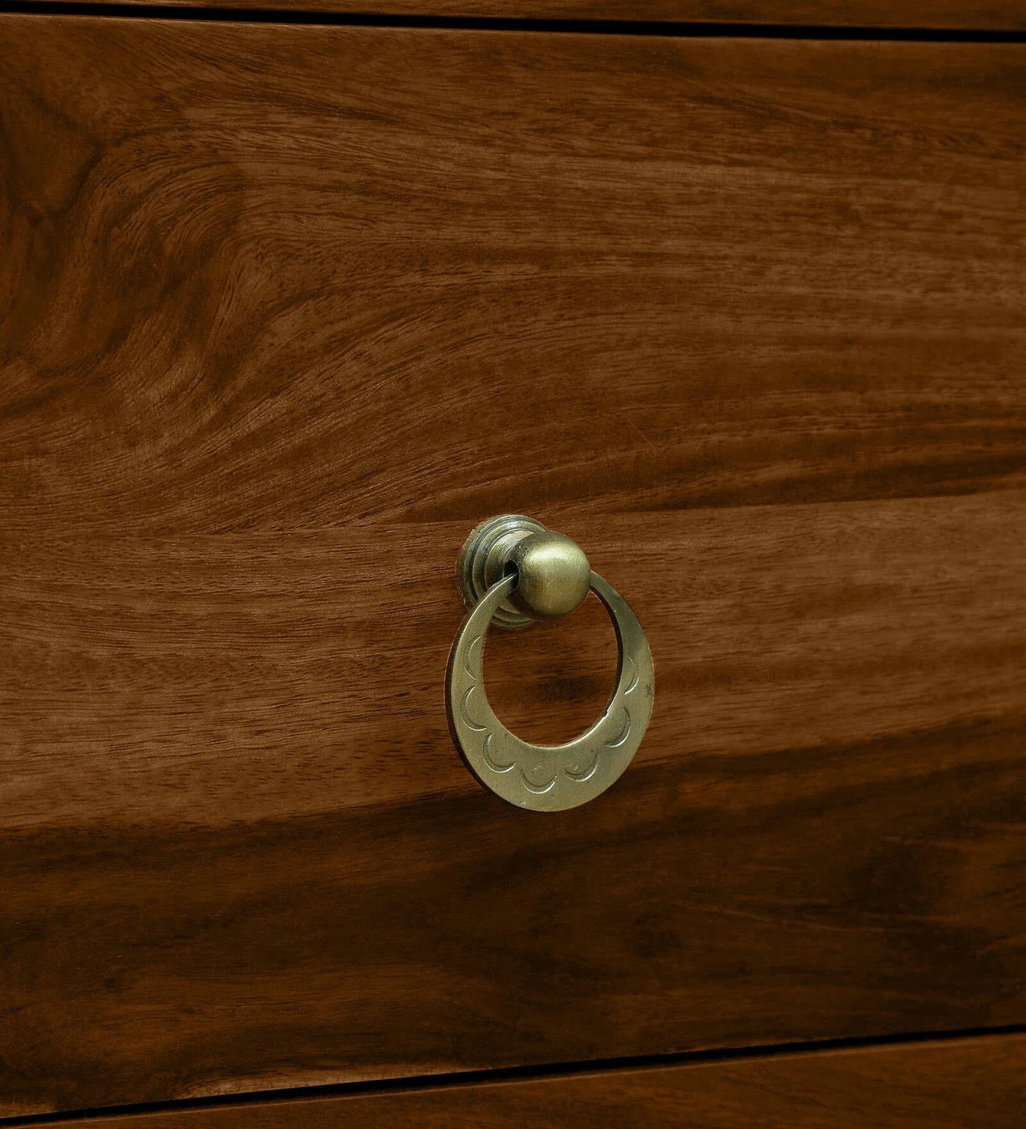 Sheesham Wood Chest Of Drawers in Scratch Resistant Provincial Teak Finish
