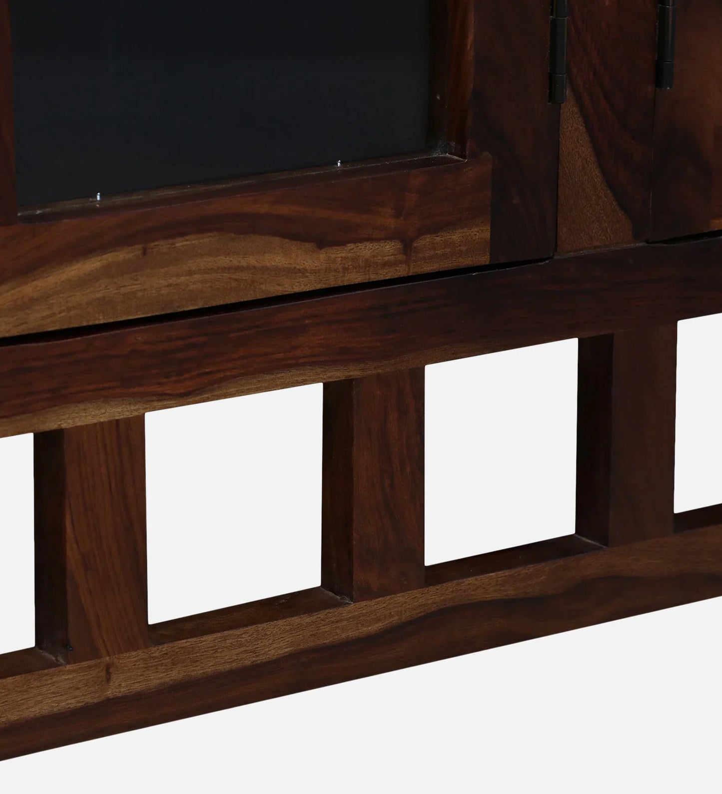 Sheesham Wood Crockery Unit in Scratch Resistant Provincial Teak Finish