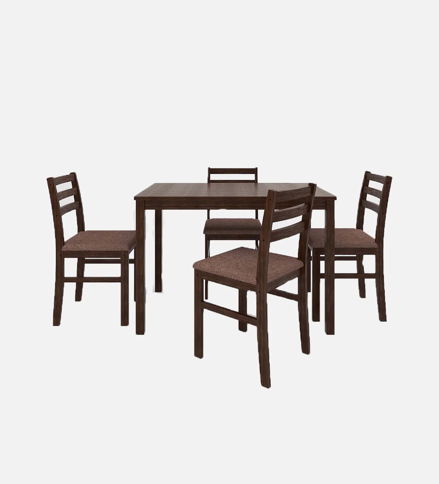 Seattle 4 Seater Dining Set in Dark Cappuccino Finish
