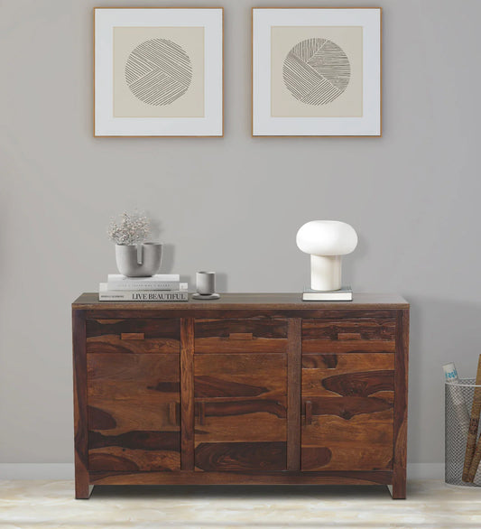 Sheesham Wood Sideboard In Provincial Teak Finish