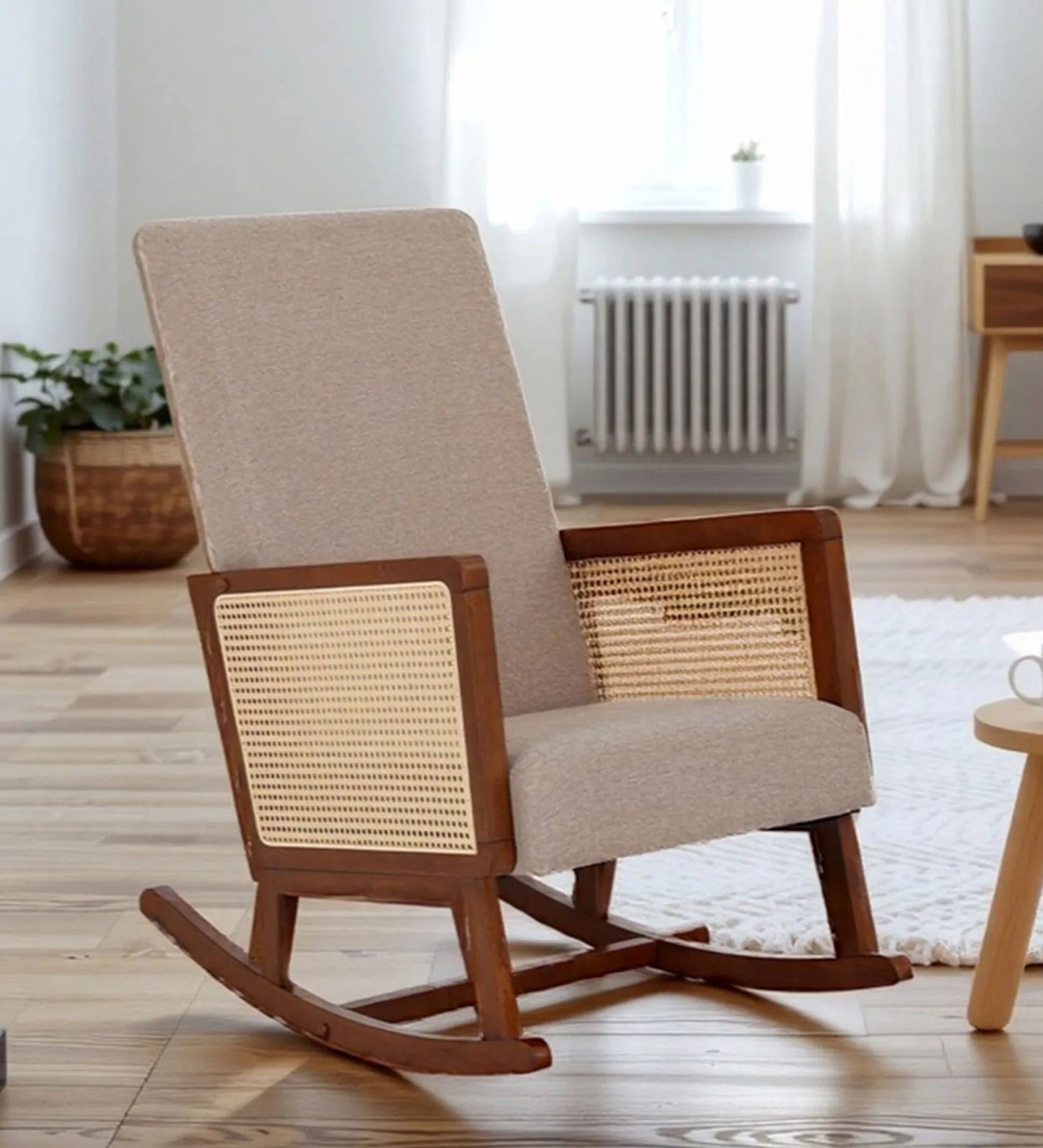 Vega Rocking Chair in Brown Finish