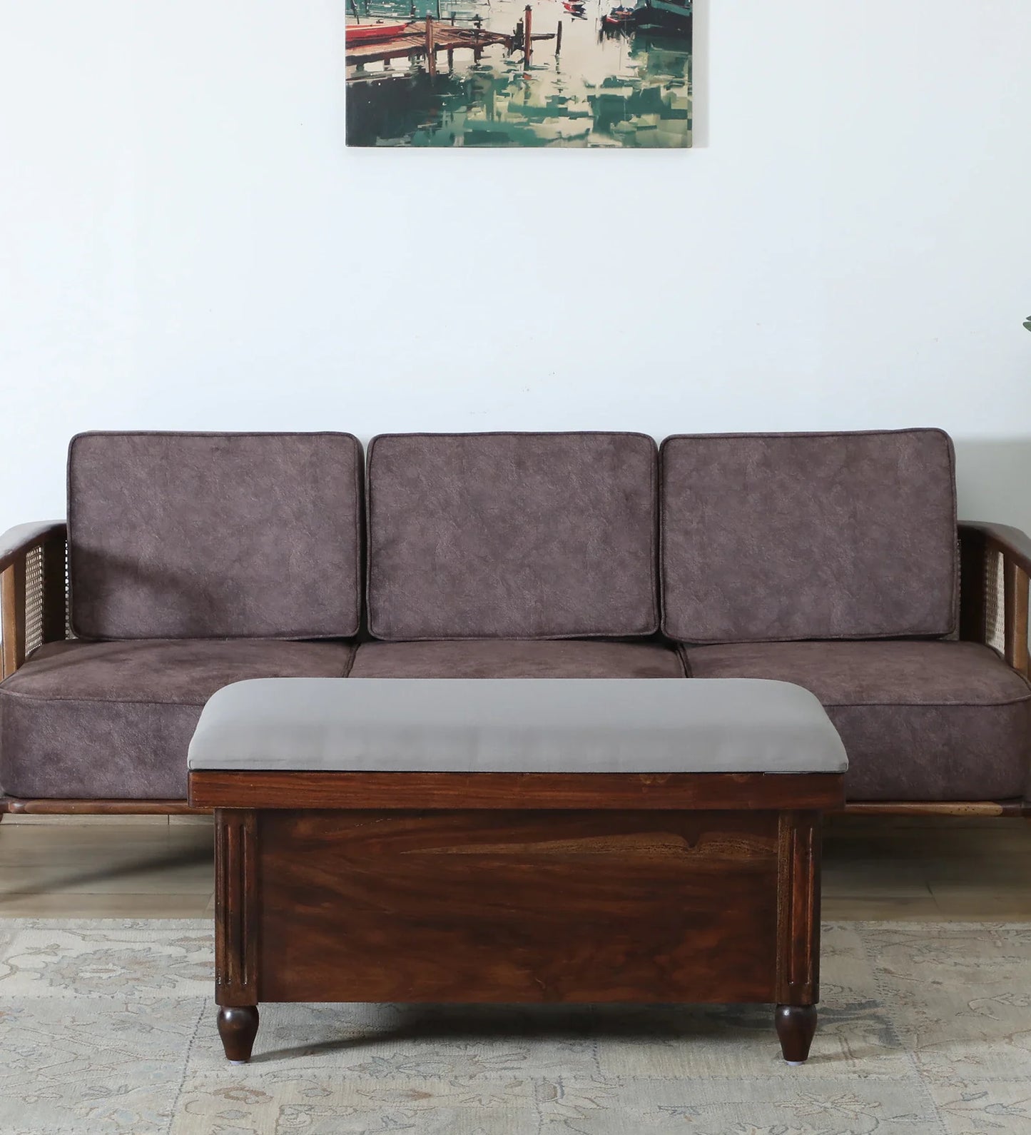 Sheesham Wood Trunk In Provincial Teak Finish