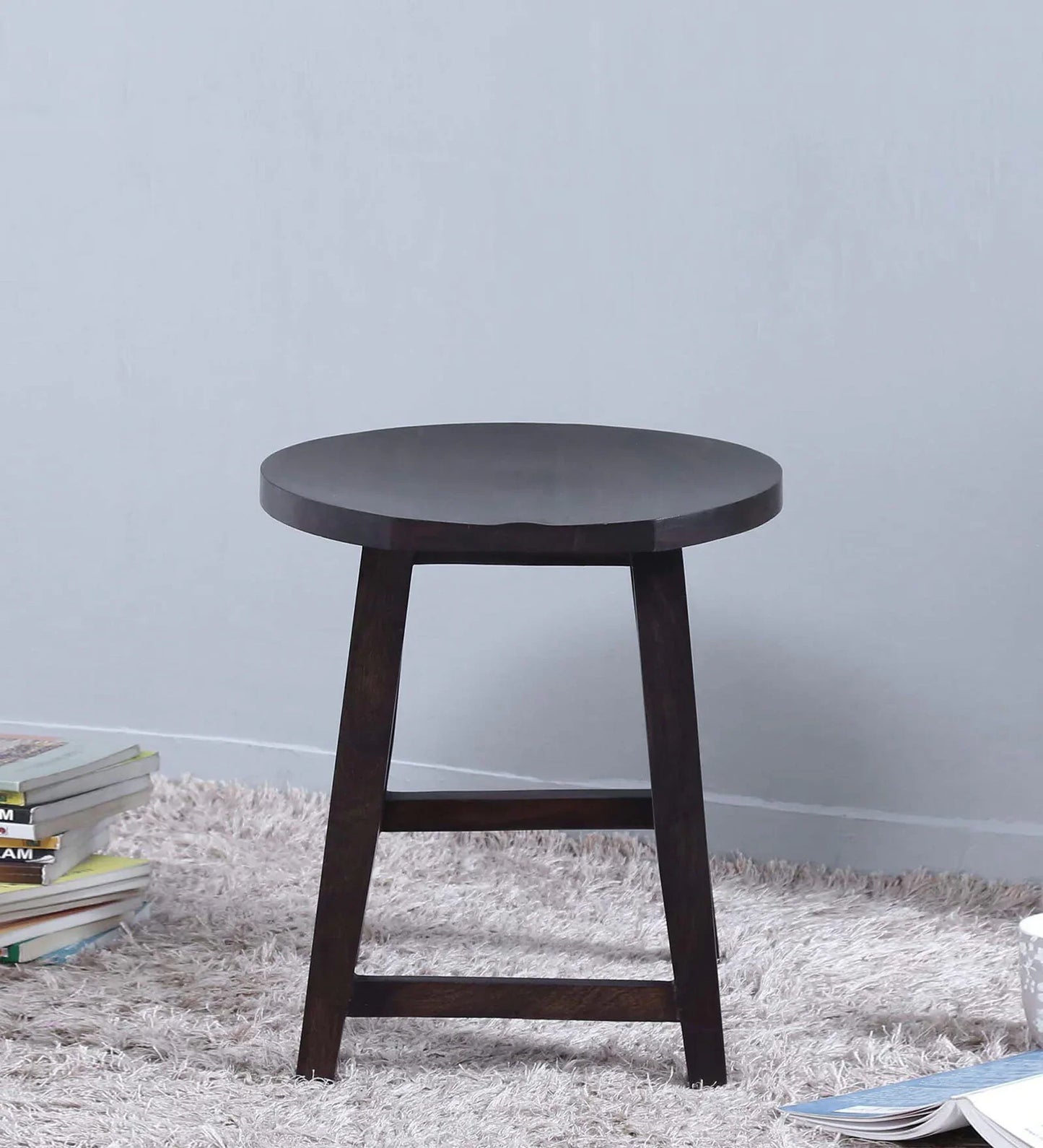 Sheesham Wood Seating Stool In Warm Chestnut Finish