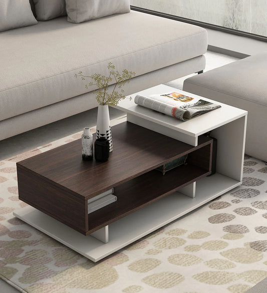 Kiosk Coffee Table in Choco Walnut Colour