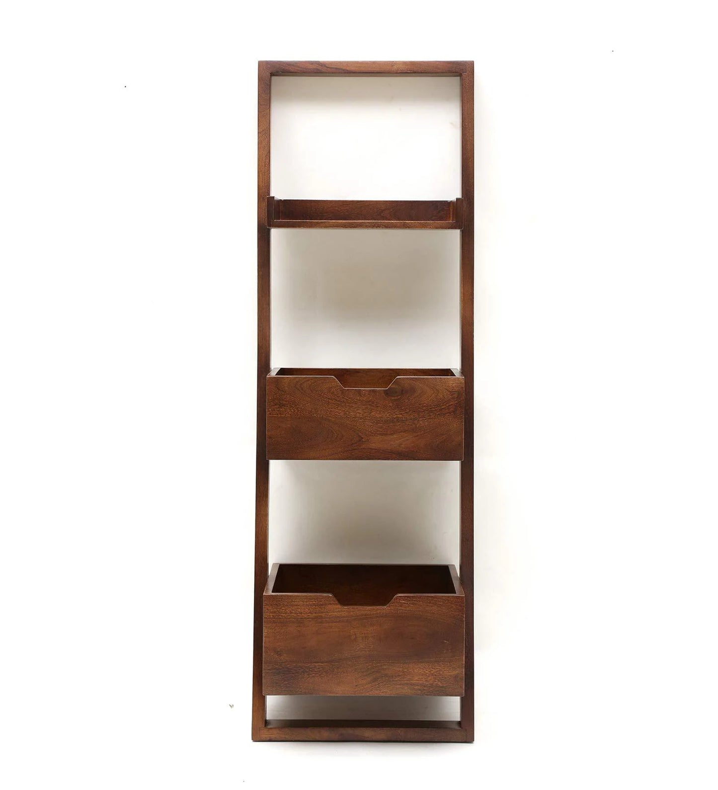 Brown Mango Wood Magazine Rack