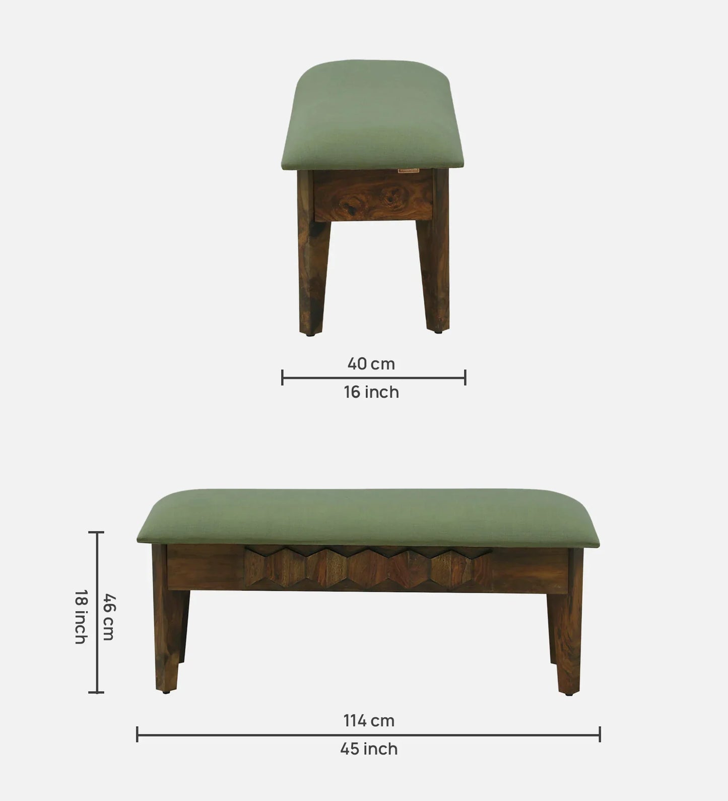 Sheesham Wood 6 Seater Dining Set In Provincial Teak Finish With Bench