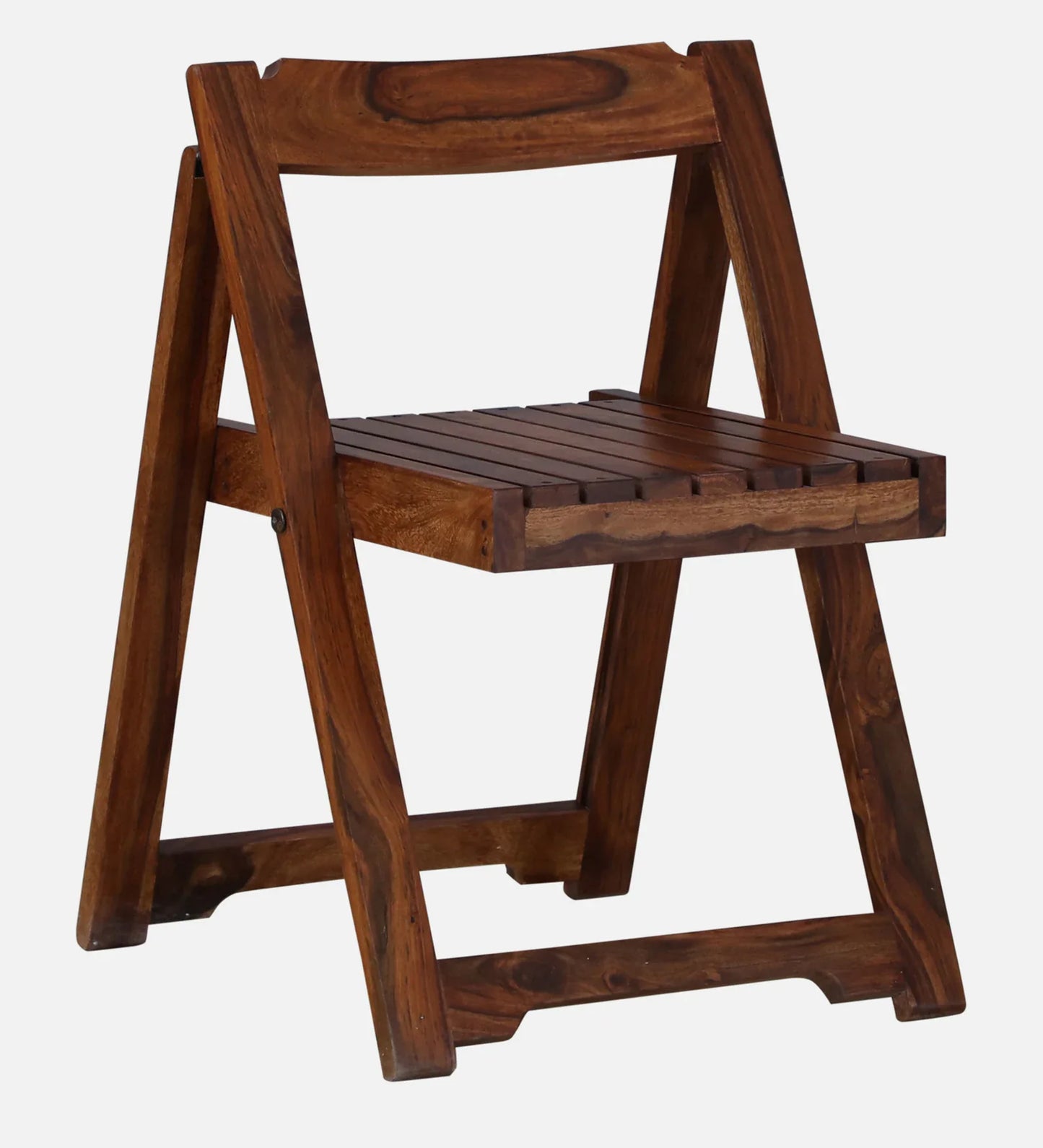 Sheesham Wood Folding Chair In Scratch Resistant Honey Oak Finish