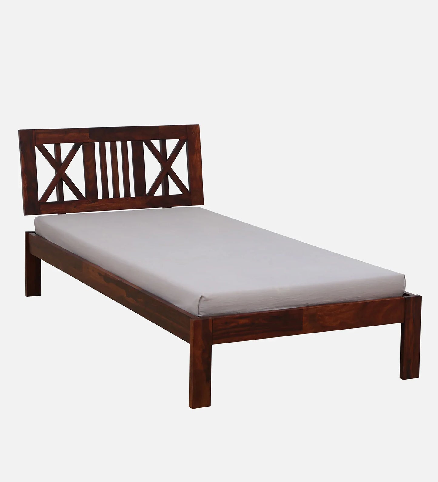 Sheesham Wood Single Bed In Honey Oak Finish