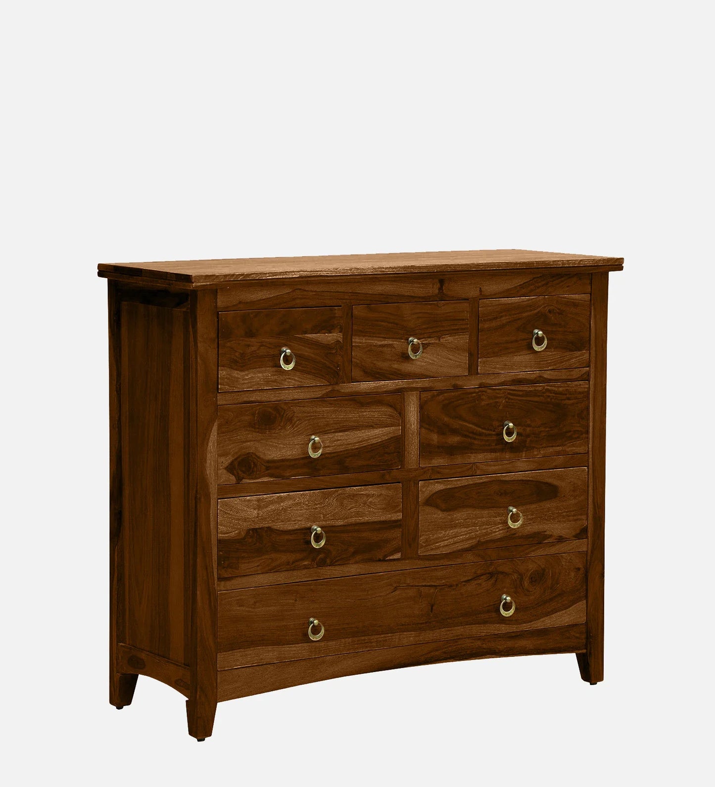 Sheesham Wood Chest Of Drawers in Scratch Resistant Provincial Teak Finish