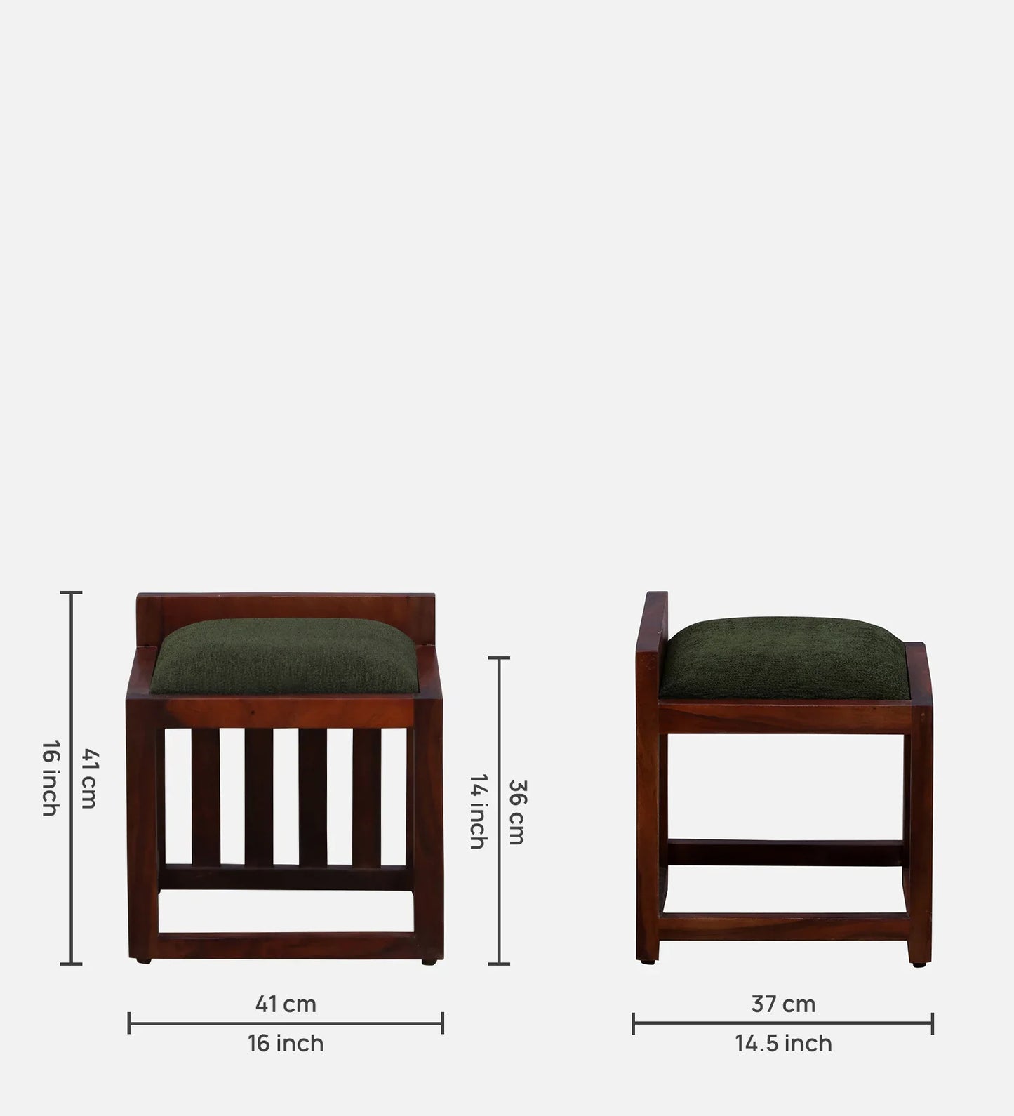 Sheesham Wood Dresser in Honey Oak Finish With Stool