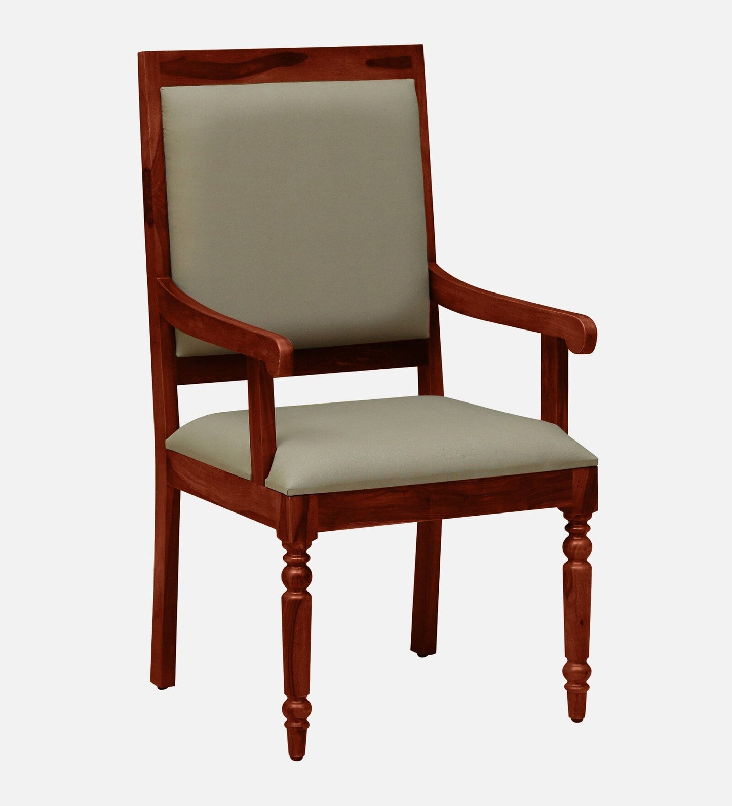 Warren Sheesham Wood Arm Chair In Honey Oak Finish