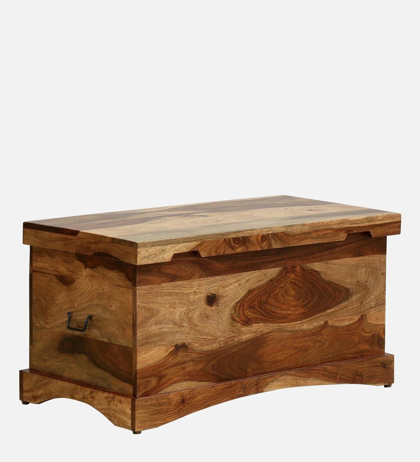 Sheesham Wood Trunk in Scratch Resistant Rustic Teak Finish