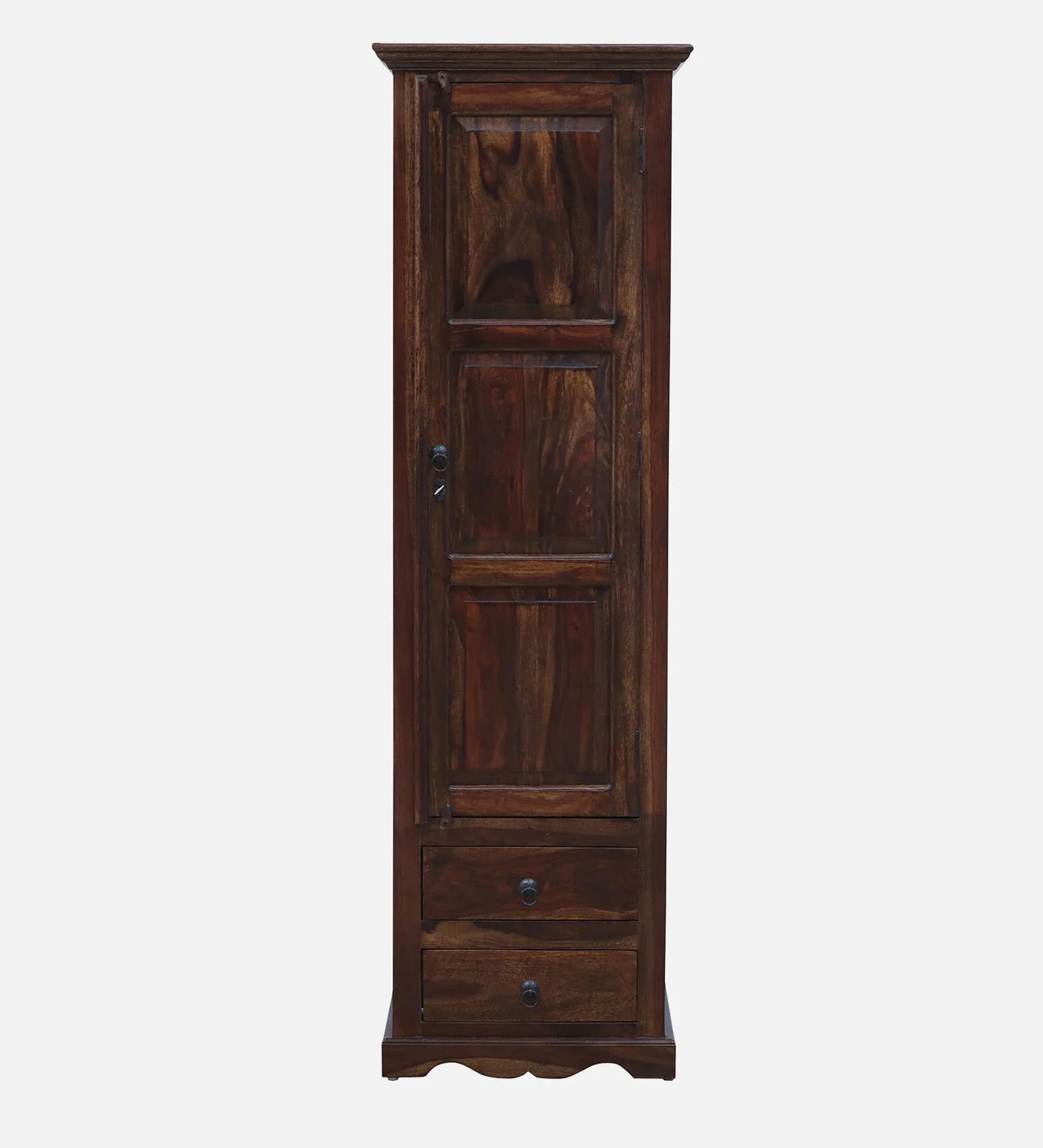 Sheesham Wood 1 Door Wardrobe In Provincial Teak Finish