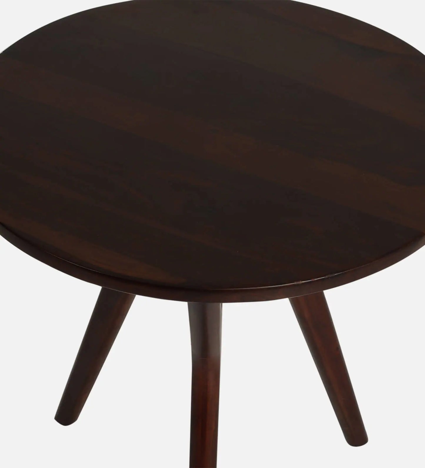 Ally Solid Wood End Table in Walnut Finish