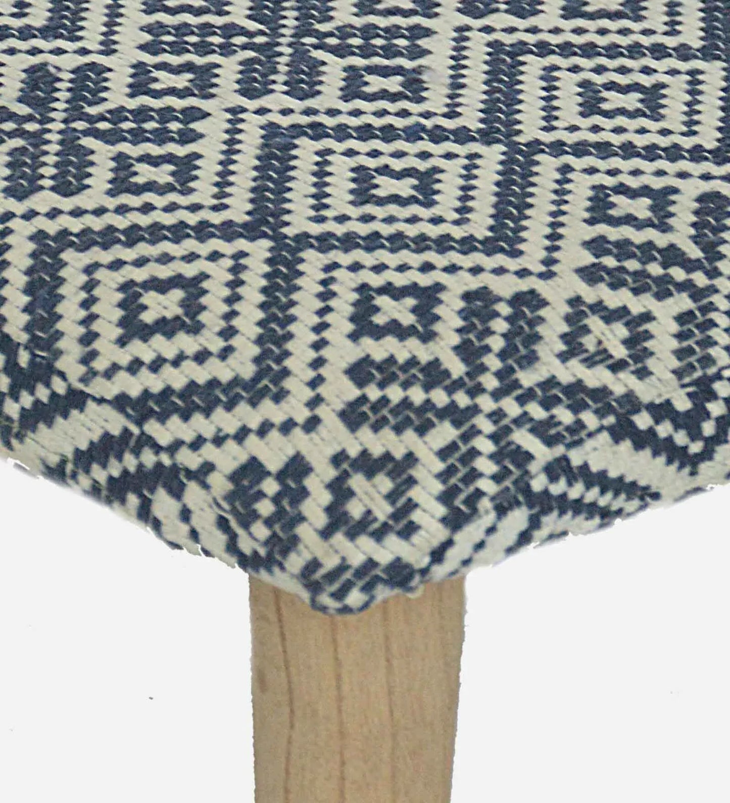 Teviston Solid Wood Foot Stool in Grey Colour