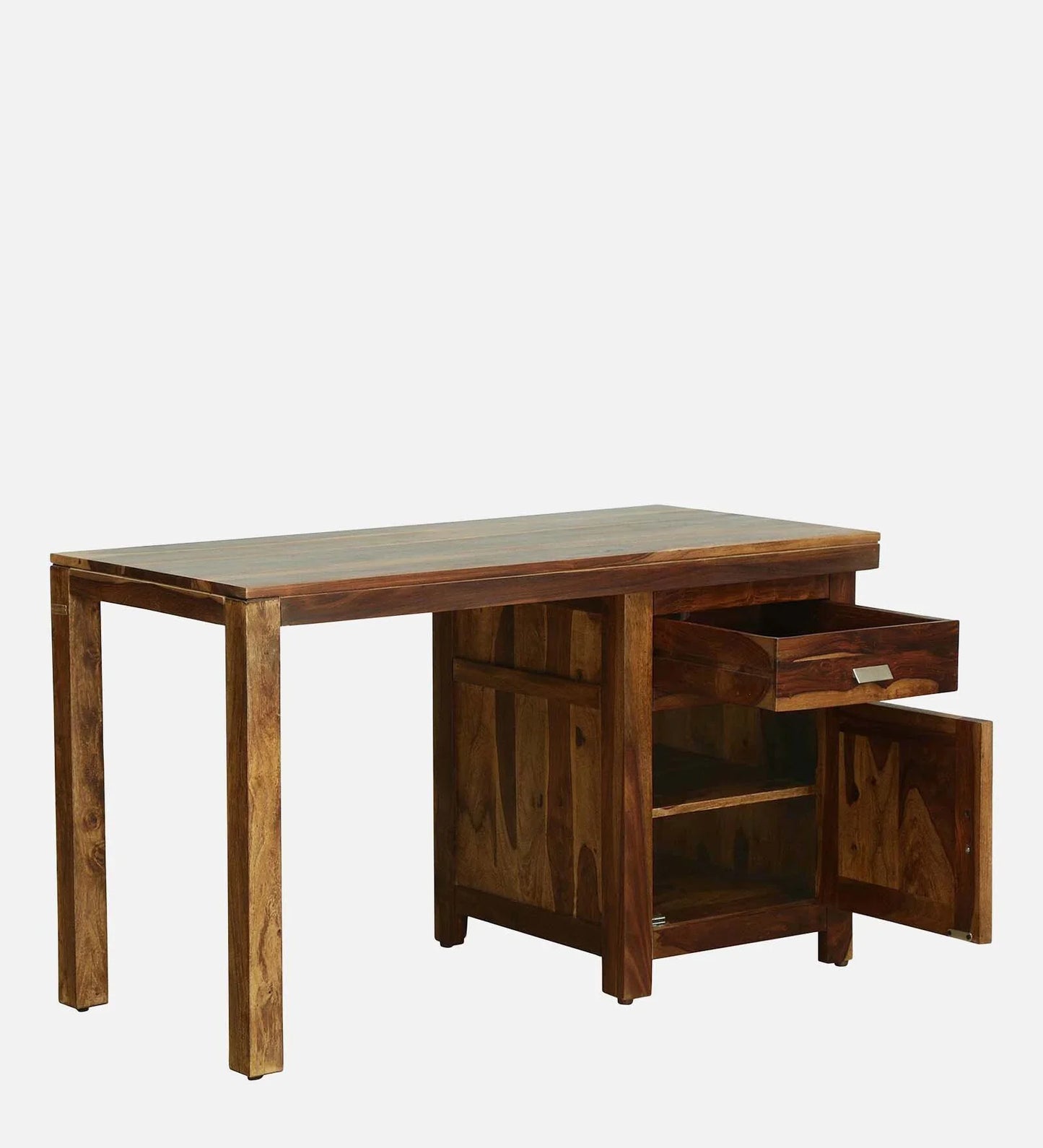 Sheesham Wood Writing Table In Provincial Teak Finish