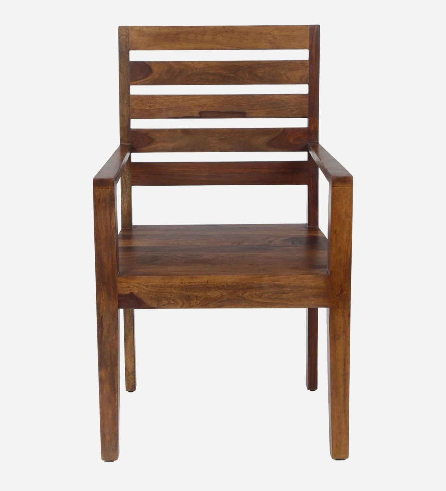 Stigen Sheesham Wood Arm Chair In Provincial Teak Finish