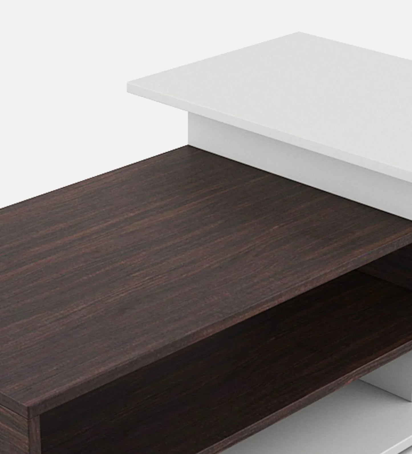 Kiosk Coffee Table in Choco Walnut Colour