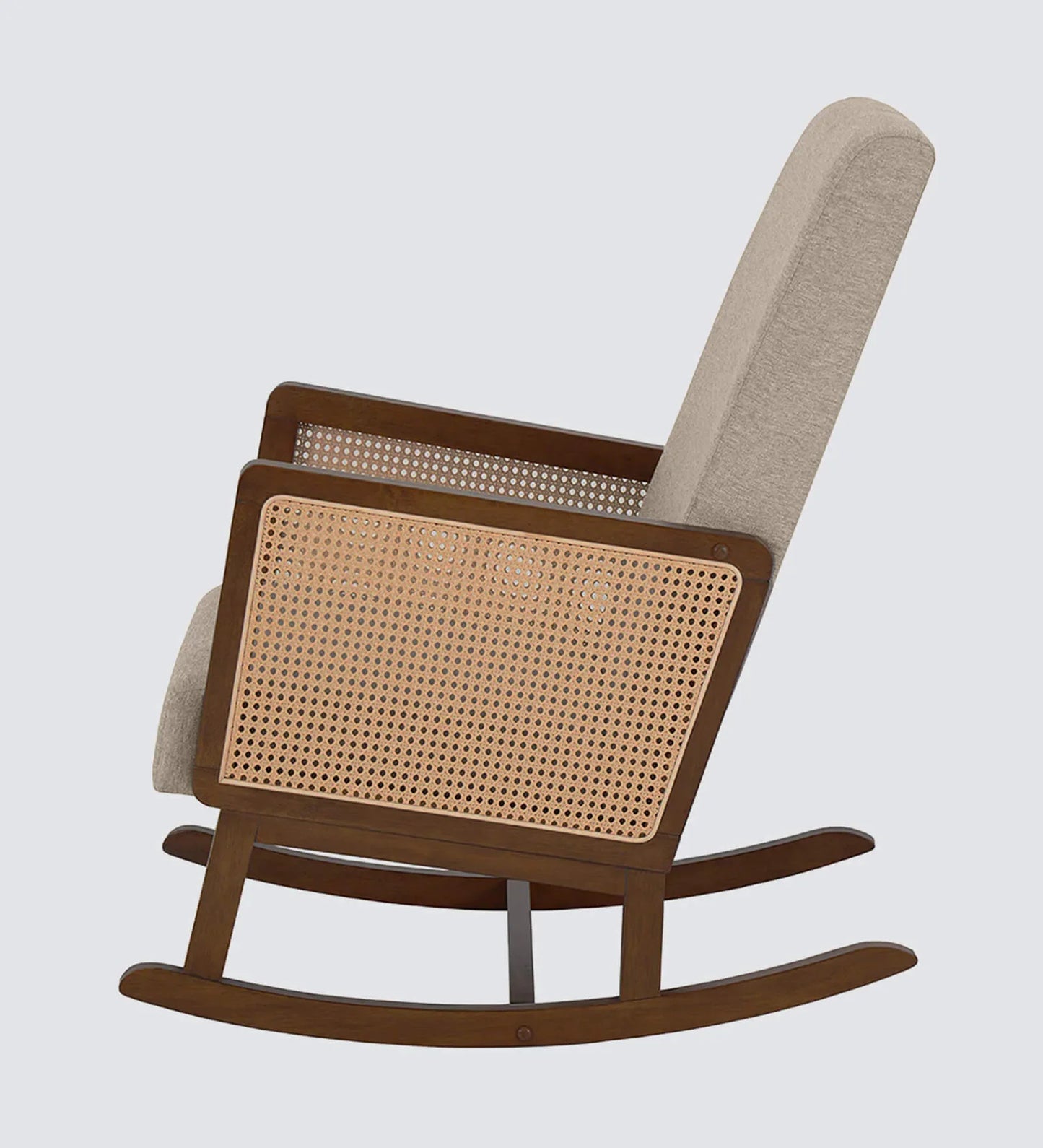 Vega Rocking Chair in Brown Finish